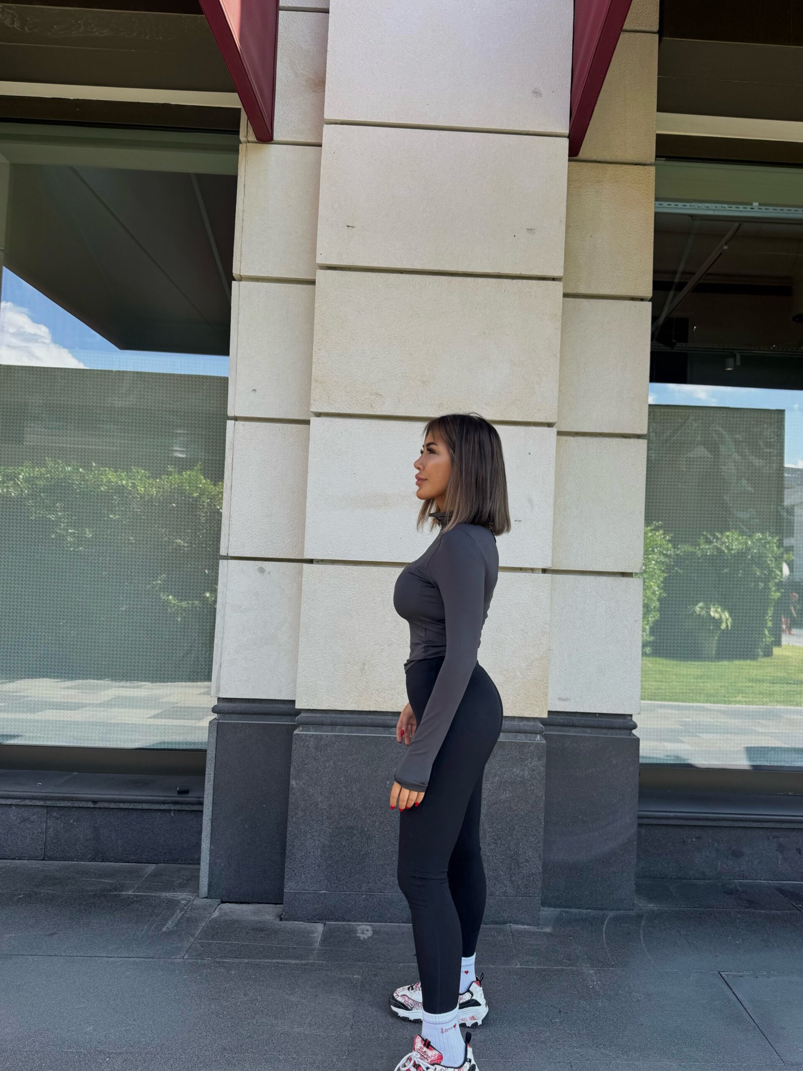 Yarım Fermuarlı Spor Bluz - Görsel 2