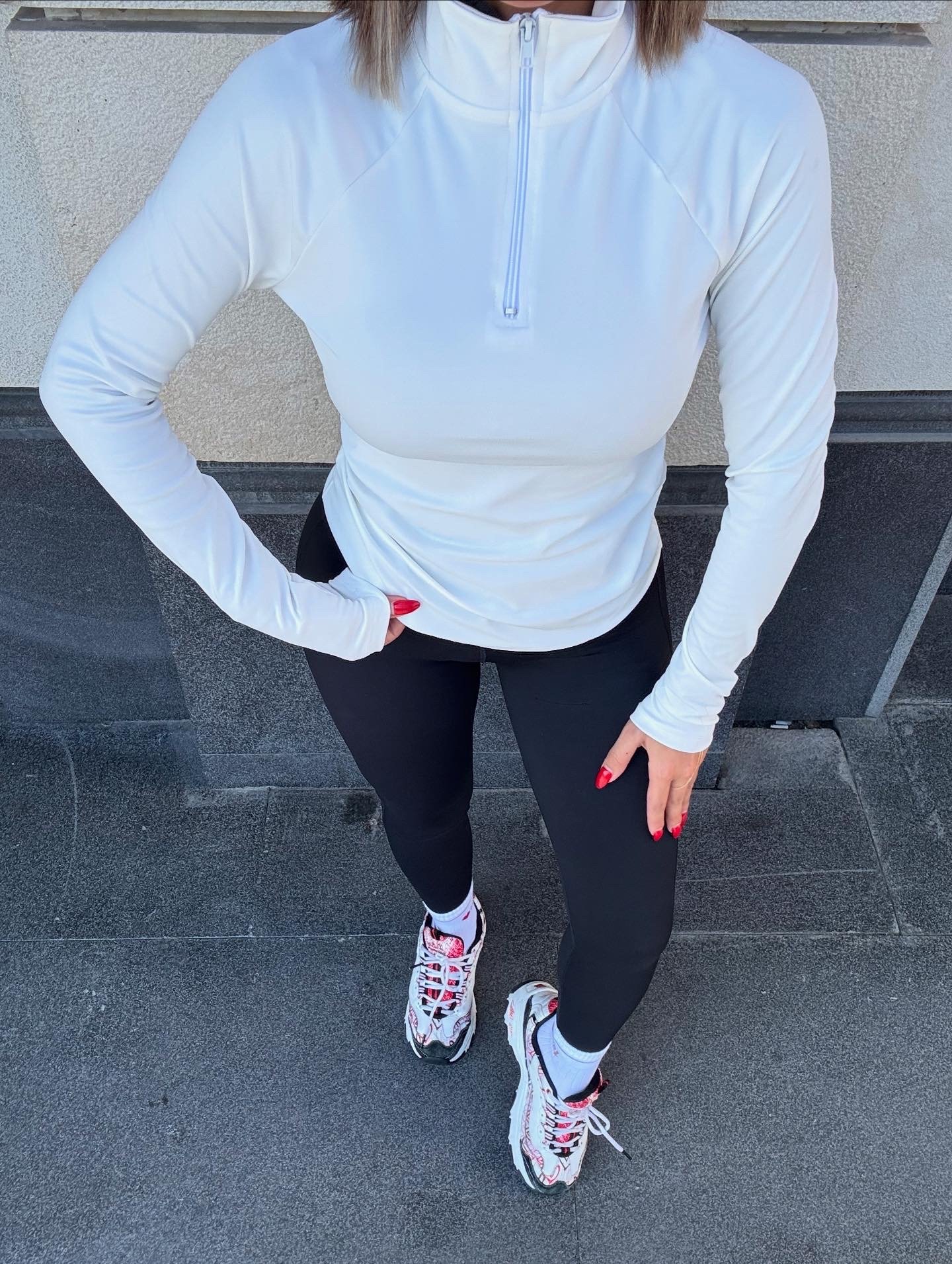 Yarım Fermuarlı Spor Bluz - Görsel 4