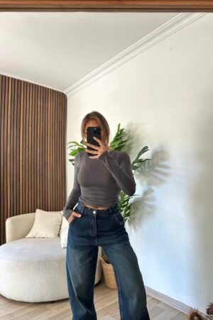 Uzun Kollu Basic Sendy Body - Antrasit