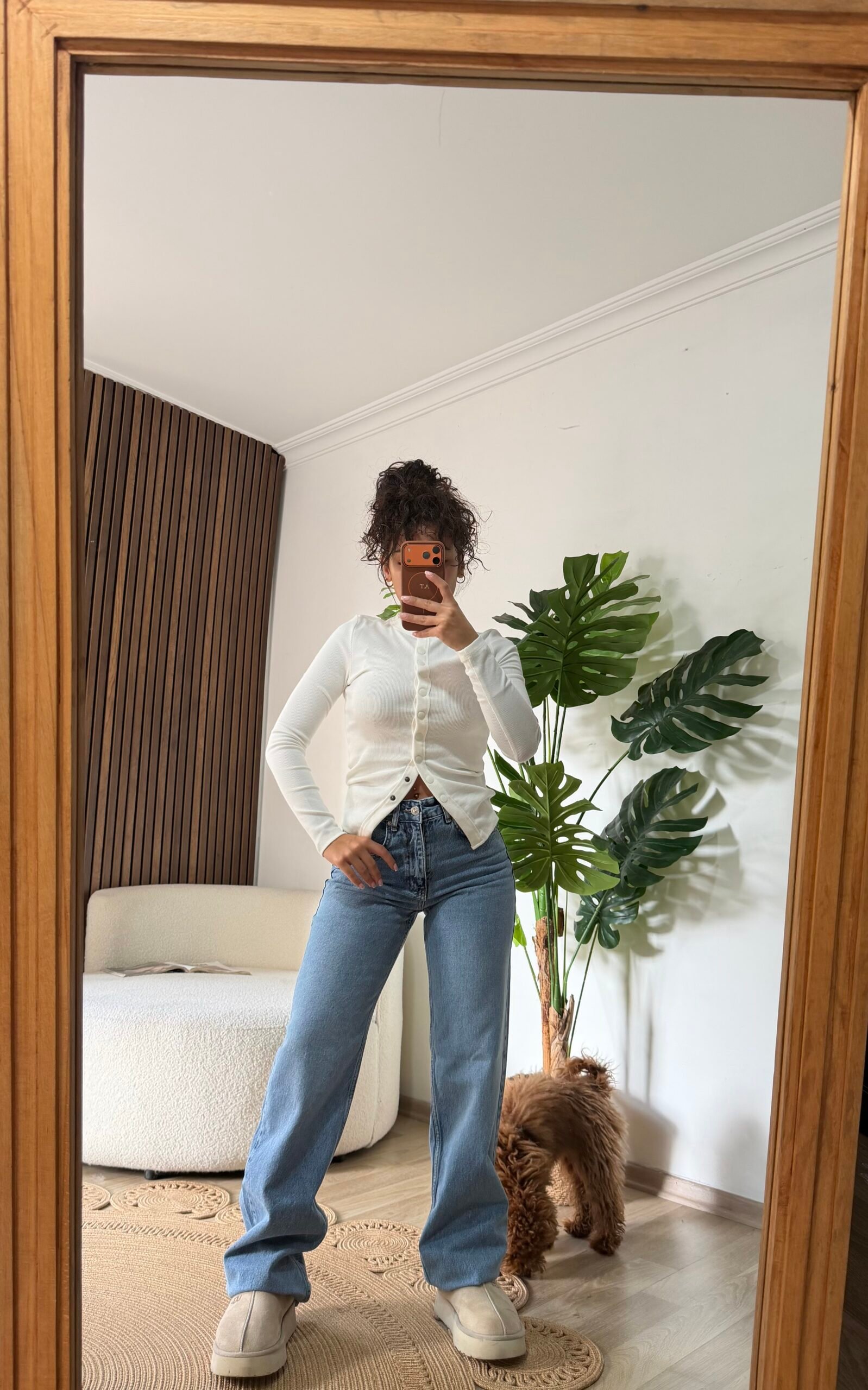 Yüksek Bel Wide Leg (Bol Paça) Jean - Mavi - Görsel 3