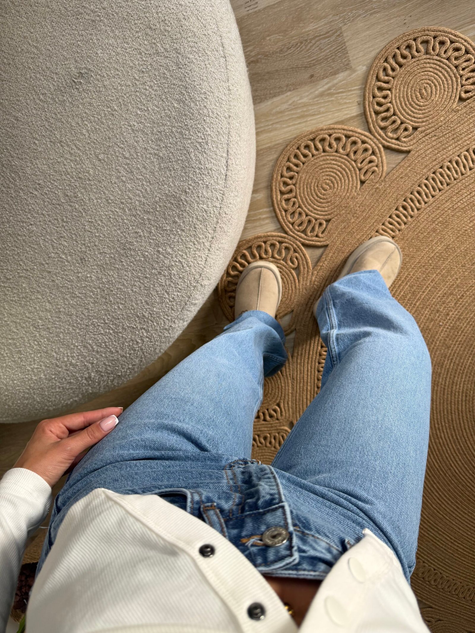 Yüksek Bel Wide Leg (Bol Paça) Jean - Mavi - Görsel 4