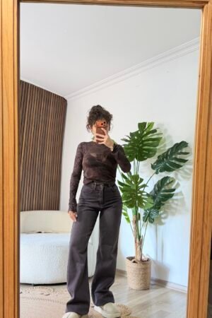 Düşük Bel Wide Leg (Bol Paça) Jean