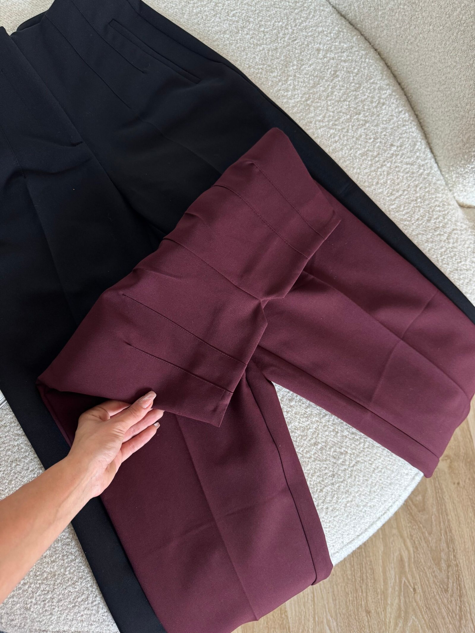 Yüksek Bel Pensli Havuç Kesim Kumaş Pantolon - Görsel 6