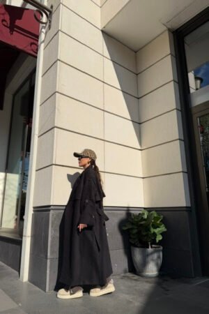 Oversize Uzun Maxi Boy Trençkot