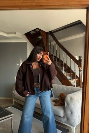 Süet Oversize Ceket