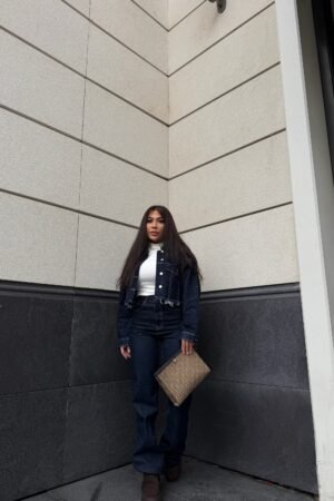 Palazzo yüksek bel Jean