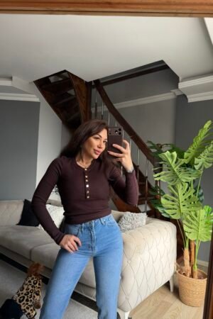 Fitilli Gold Düğmeli Body