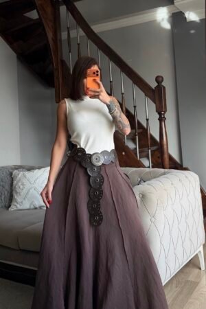 Bohem Parçalı Maxi Etek