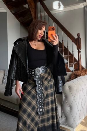 Dantelli Asimetrik Etek