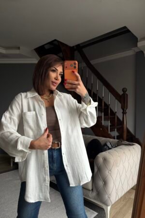 Müslin Oversize Gömlek