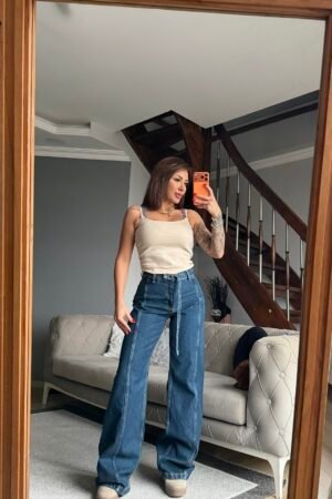 Cimalı Palazzo Kemerli Orta Bel Jean