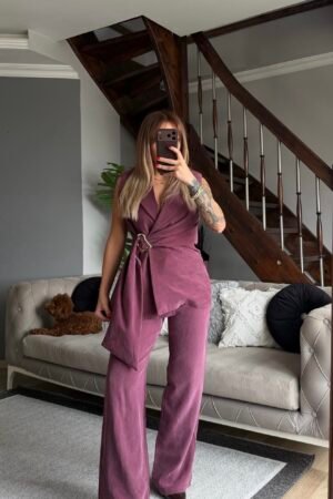 Sıfır Kol Modal Kumaş Takım