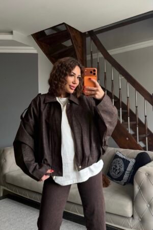 Oversize  Astarlı Denim Ceket