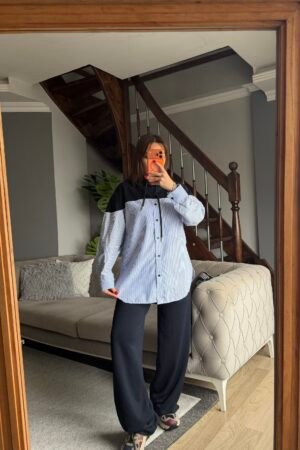 Kapüşonlu Gömlekli Takım