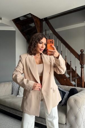 Küpeli Blazer Ceket