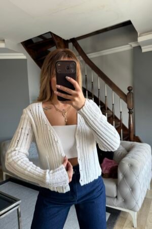 Triko Düğmeli Hırka