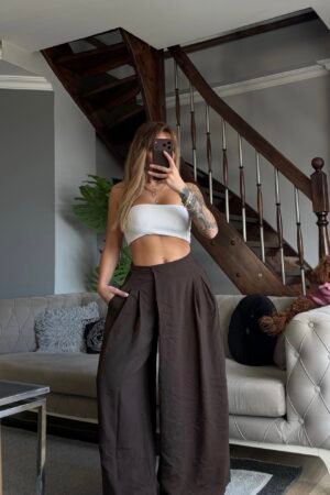 Etekli Şalvar Pantolon