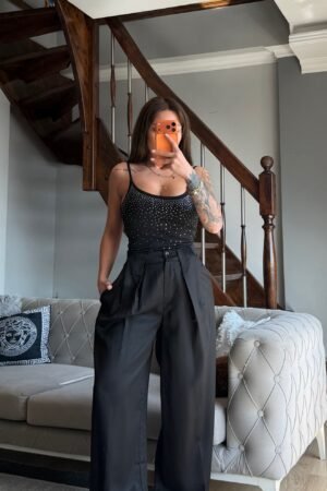 Taşlı Askılı Body