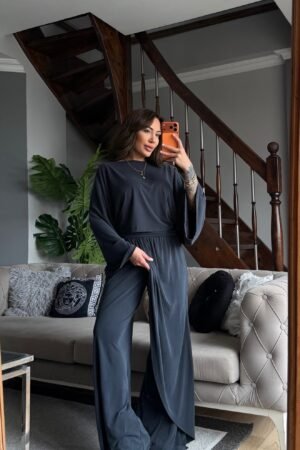 Yarasa Kol Modal Kumaş Bluz