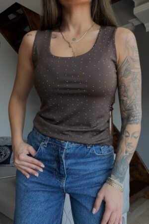 Taşlı Sendy Askılı