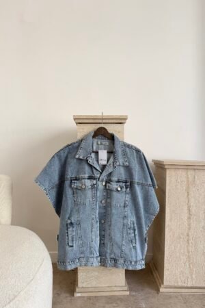 Oversize Denim Yelek