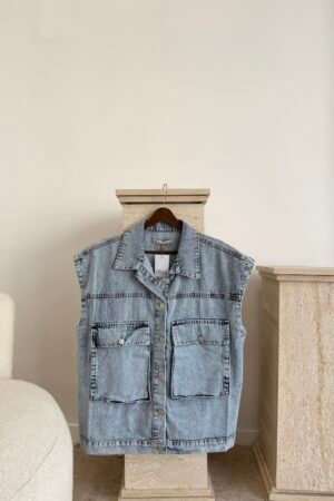 Cepli Oversize Denim Yelek