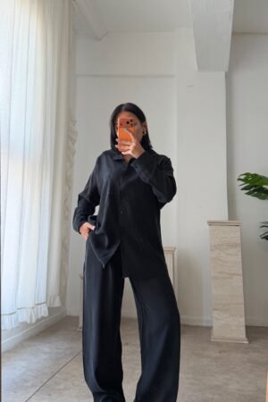 Modal Kumaş Gömlek Takım