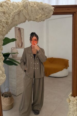 Modal Kumaş Ceketli Takım