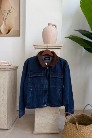 Yakalı Denim Ceket