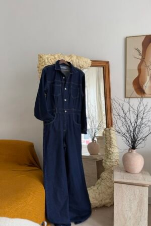 Uzun Denim Tulum